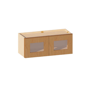 Treasure Chest - 30"W × 12"H Glass-Door Wall Cabinet