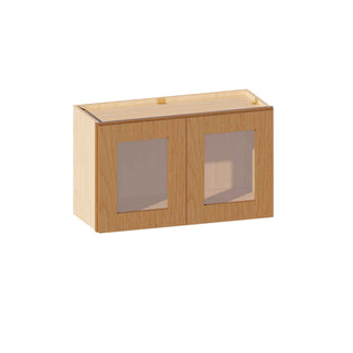 Treasure Chest - 30"W × 18"H Glass-Door Wall Cabinet