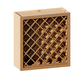 Treasure Chest - 24"W × 30"H Wine Rack Wall Cabinet