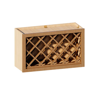 Treasure Chest - 30"W × 18"H Wine Rack Wall Cabinet