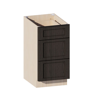 Smokey Ash - 18"W Vanity Drawer Base Cabinet