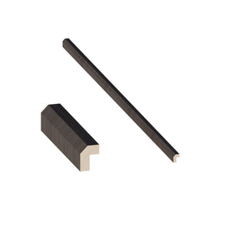 Smokey Ash - 2"W × 96"L Angled Light Rail Molding