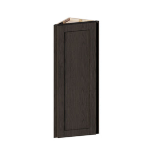 Smokey Ash - 12"W × 42"H Angled-End Wall Cabinet