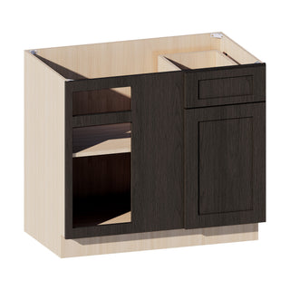 Smokey Ash - 39"W Blind Corner Base Cabinet