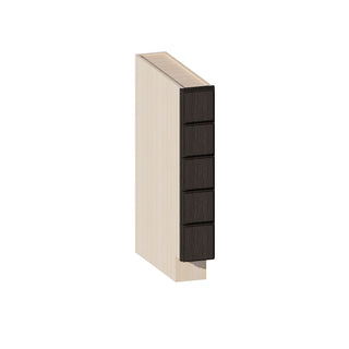 Smokey Ash - 6"W Spice Pull-Out Drawer Base Cabinet