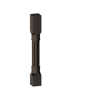 Smokey Ash - 3"W × 34-1/2"L Fluted Decorative Leg