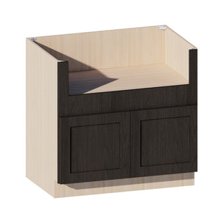 Smokey Ash - 36"W Farmhouse Sink Base Cabinet