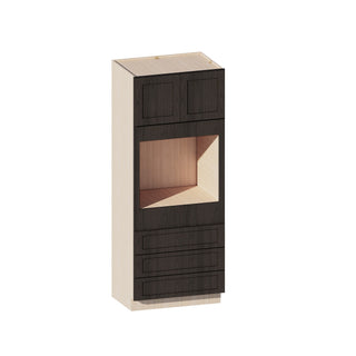 Smokey Ash - 33"W × 84"H Tall Oven Cabinet