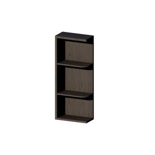 Smokey Ash - 6"W × 30"H Open Shelf Wall End Cabinet