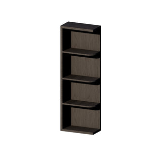 Smokey Ash - 6"W × 36"H Open Shelf Wall End Cabinet
