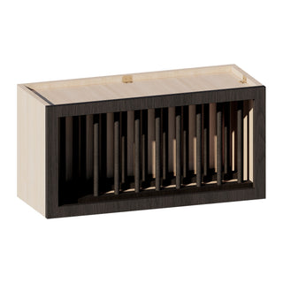 Smokey Ash - 30"W × 15"H Plate Rack Wall Cabinet
