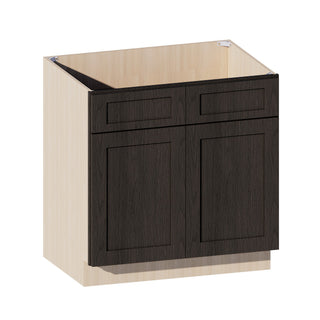 Smokey Ash - 33"W Sink Base Cabinet