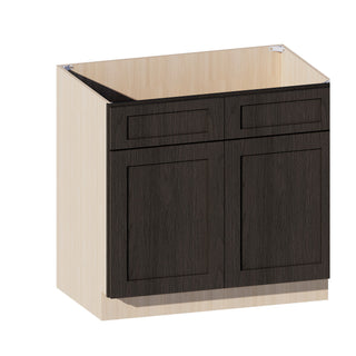 Smokey Ash - 36"W Sink Base Cabinet