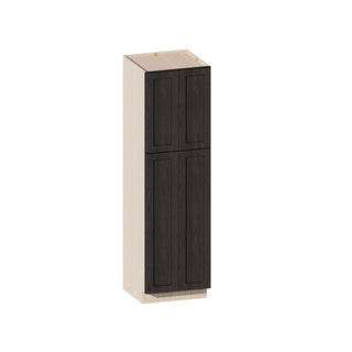 Smokey Ash - 24"W × 84"H Tall Pantry Cabinet