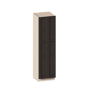 Smokey Ash - 24"W × 90"H Tall Pantry Cabinet