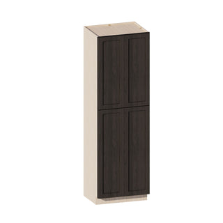Smokey Ash - 30"W × 96"H Tall Pantry Cabinet