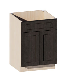 Smokey Ash - 24"W Vanity Sink Base Cabinet