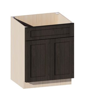 Smokey Ash - 27"W Vanity Sink Base Cabinet