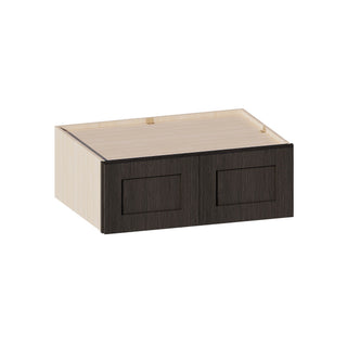 Smokey Ash - 33"W × 12"H Deep (24") Wall Bridge Cabinet