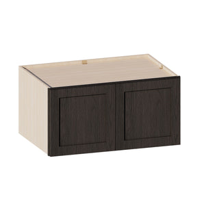 Smokey Ash - 36"W × 18"H Deep (24") Wall Bridge Cabinet