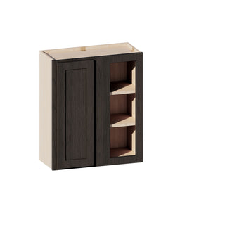 Smokey Ash - 24"W × 30"H Blind Corner Wall Cabinet