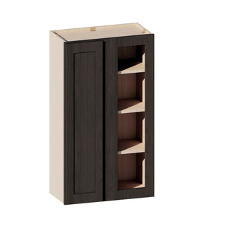 Smokey Ash - 24"W × 42"H Blind Corner Wall Cabinet