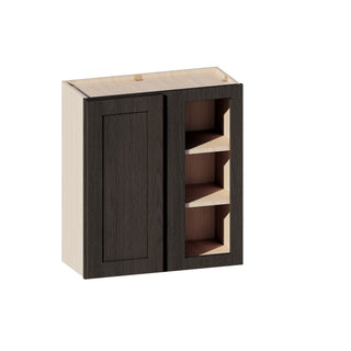 Smokey Ash - 27"W × 30"H Blind Corner Wall Cabinet