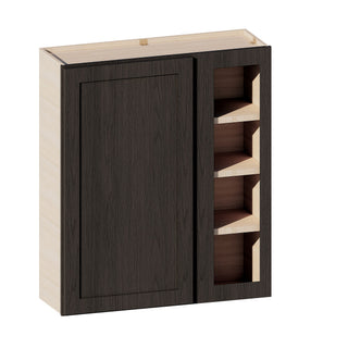 Smokey Ash - 36"W × 42"H Blind Corner Wall Cabinet
