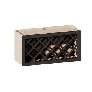 Smokey Ash - 30"W × 15"H Wine Rack Wall Cabinet