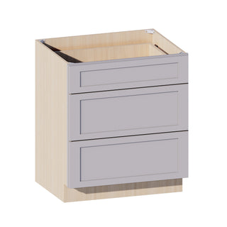 Lunar Gray - 30"W Drawer Base Cabinet