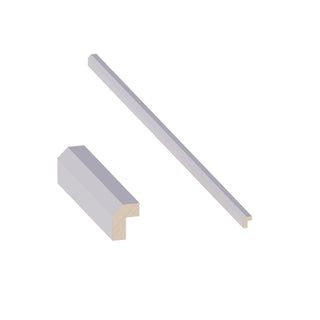 Lunar Gray - 2"W × 96"L Angled Light Rail Molding