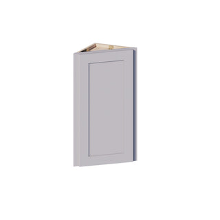 Lunar Gray - 12"W × 30"H Angled-End Wall Cabinet