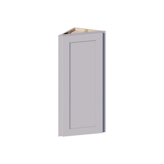 Lunar Gray - 12"W × 36"H Angled-End Wall Cabinet