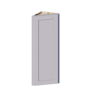 Lunar Gray - 12"W × 42"H Angled-End Wall Cabinet