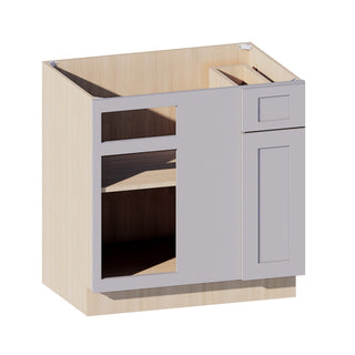 Lunar Gray - 33"W Blind Corner Base Cabinet