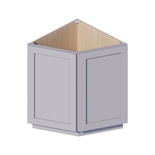 Lunar Gray - 24"W Angled-End Base Cabinet