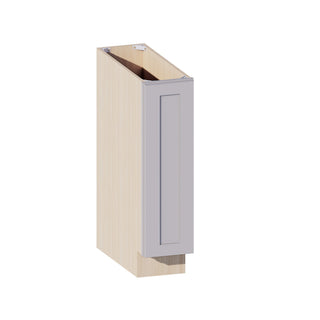 Lunar Gray - 9"W Full-Height Door Base Tray Cabinet