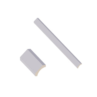 Lunar Gray - 3-5/8"W × 96"L Cove Crown Molding