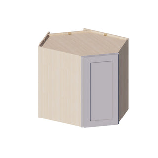 Lunar Gray - 24"W × 30"H Diagonal Corner Wall Cabinet