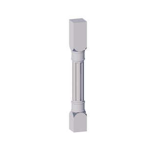 Lunar Gray - 3"W × 34-1/2"L Fluted Decorative Leg