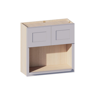 Lunar Gray - 30"W × 30"H Microwave Wall Cabinet
