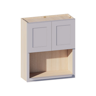Lunar Gray - 30"W × 36"H Microwave Wall Cabinet