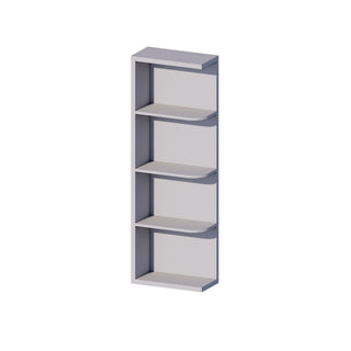 Lunar Gray - 6"W × 36"H Open Shelf Wall End Cabinet