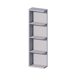 Lunar Gray - 6"W × 42"H Open Shelf Wall End Cabinet