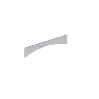 Lunar Gray - 6"W × 30"L Arched Valance