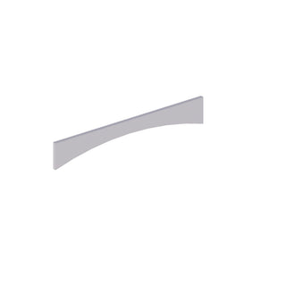 Lunar Gray - 6"W × 36"L Arched Valance