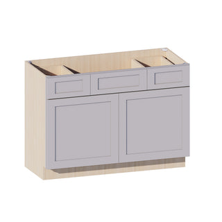 Lunar Gray - 48"W Centered-Sink Vanity Combo Cabinet