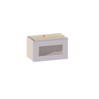 Lunar Gray - 21"W × 12"H Glass-Door Wall Cabinet