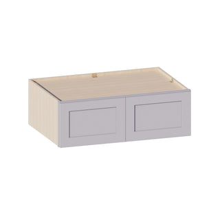 Lunar Gray - 36"W × 12"H Deep (24") Wall Bridge Cabinet