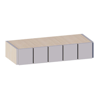 Lunar Gray - 30"W × 6"H Spice Drawer Wall Cabinet